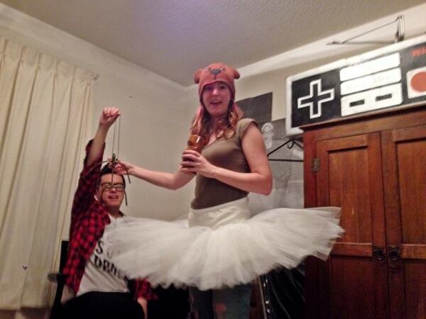 a woman in a tutu and a woman in a tutu