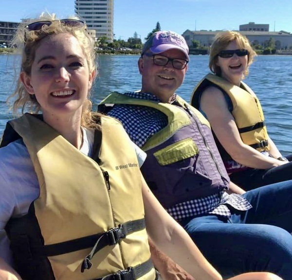 a group of people riding on a boat