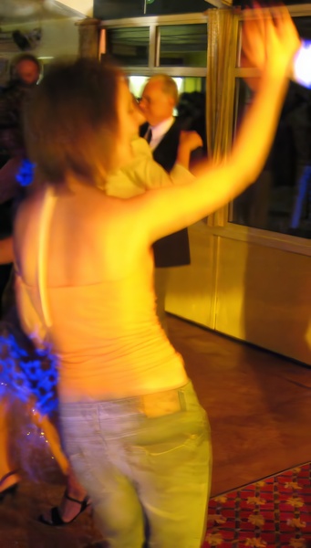 a woman dancing