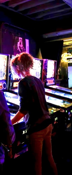 a man and a woman playing a video game