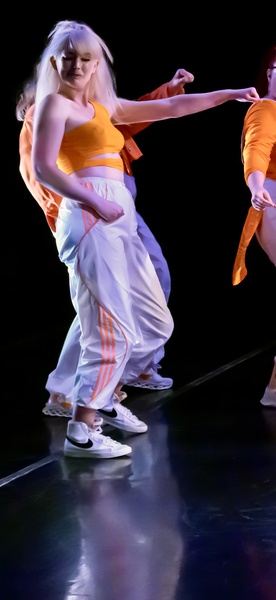 two people in a dance pose