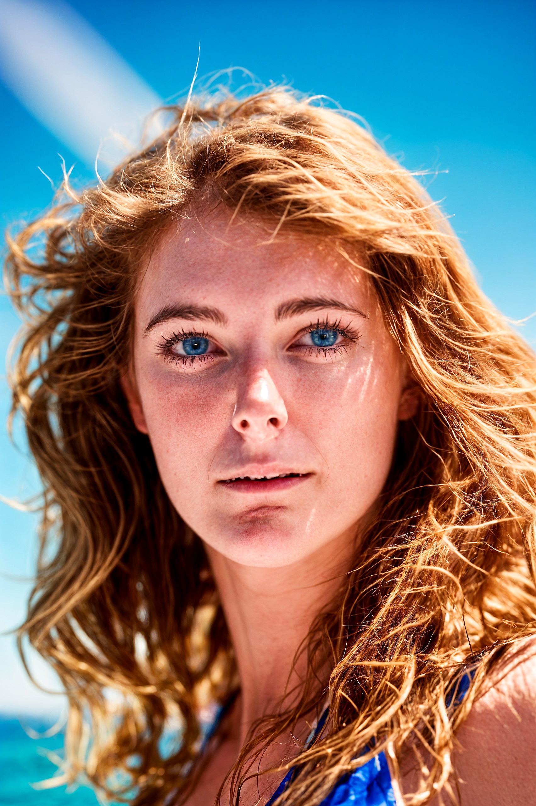 a woman with long hair