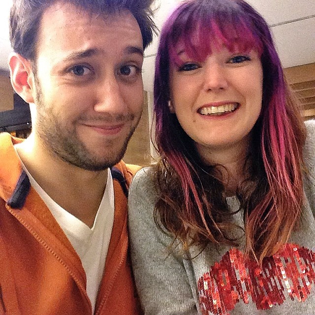 a man and woman posing for a photo