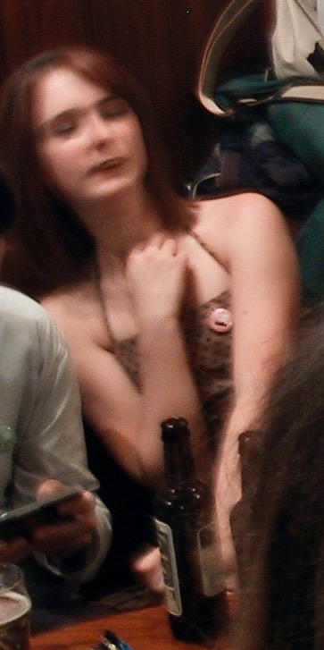 a woman with a cat